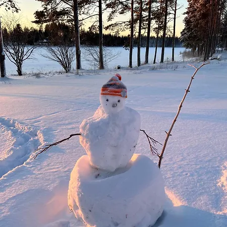 シャレー Rentola Lapland - Private And Cozy Beach Cottage - Northern Lights - Sauna *